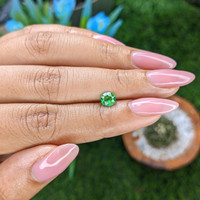 0.68 Ct. Tsavorite Garnet from Tanzania Life Style