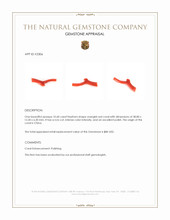 10.60 Ct. Coral Crystal from China Appraisal