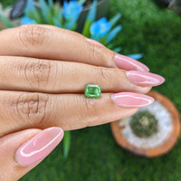 1.11 Ct. Tsavorite Garnet from Tanzania Life Style