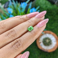 1.11 Ct. Tsavorite Garnet from Tanzania Life Style