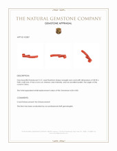 2.31 Ct. Coral Crystal from China Appraisal