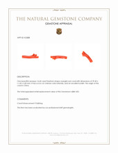 14.60 Ct. Orangish Red Coral Crystal from China Appraisal