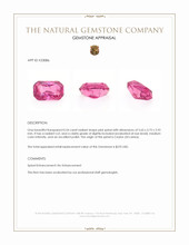 0.54 Ct. Pink Spinel from Ceylon (Sri Lanka) Appraisal