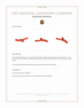 12.40 Ct. Coral from China Appraisal