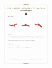 12.40 Ct. Coral from China Appraisal