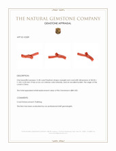 12.40 Ct. Coral Crystal from China Appraisal