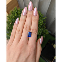 6.28 Ct. Blue Tanzanite from Tanzania Life Style