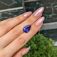 8.44 Ct. Violet Tanzanite from Tanzania Life Style