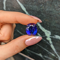 19.17 Ct. Blue Tanzanite from Tanzania Life Style