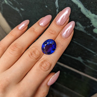 19.17 Ct. Blue Tanzanite from Tanzania Life Style