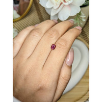 0.71 Ct. Pinkish Purple Garnet from Ceylon (Sri Lanka) Life Style