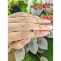 0.65 Ct. Pinkish Purple Garnet from Ceylon (Sri Lanka) Life Style