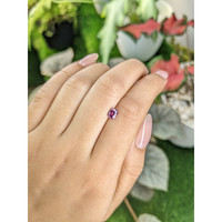0.57 Ct. Pinkish Purple Garnet from Ceylon (Sri Lanka) Life Style