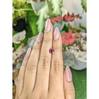 1.00 Ct. Purplish Pink Garnet from Ceylon (Sri Lanka) Life Style