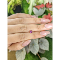 0.63 Ct. Purplish Pink Garnet from Ceylon (Sri Lanka) Life Style