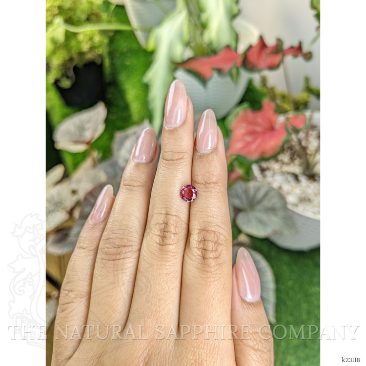 0.94 Ct. Pinkish Red Garnet from Ceylon (Sri Lanka)