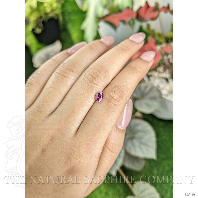 0.80 Ct. Purplish Pink Garnet from Ceylon (Sri Lanka)