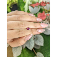 0.80 Ct. Purplish Pink Garnet from Ceylon (Sri Lanka) Life Style