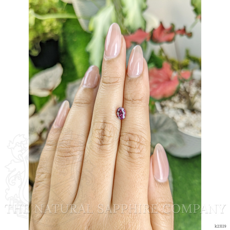 0.80 Ct. Purplish Pink Garnet from Ceylon (Sri Lanka)