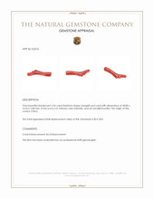 2.56 Ct. Coral Crystal from China Appraisal