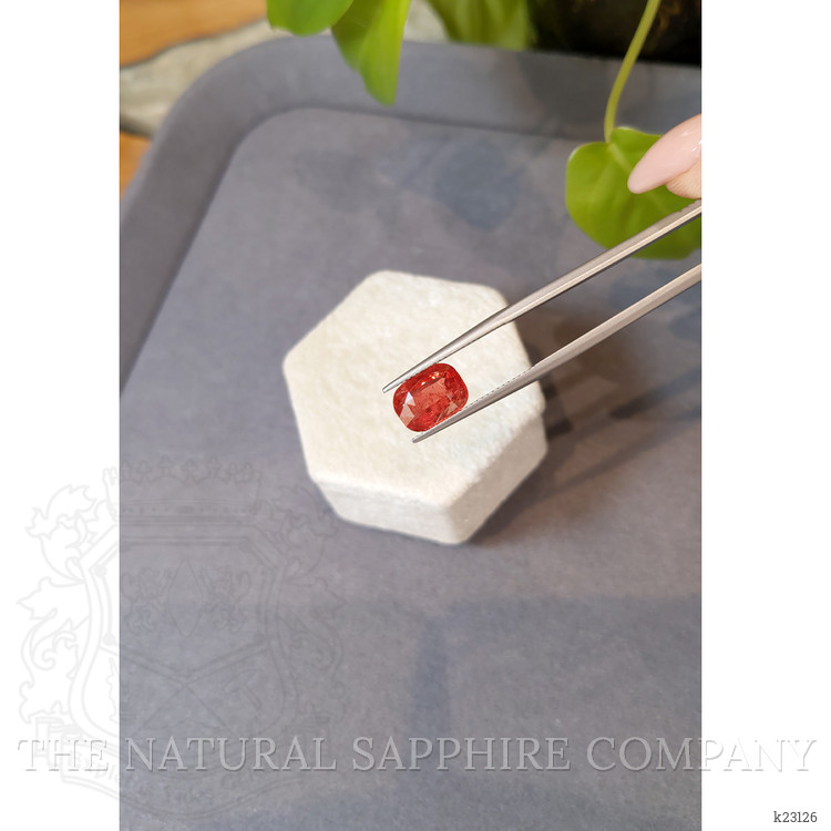 3.64 Ct. Orangish Red Spinel from Tanzania