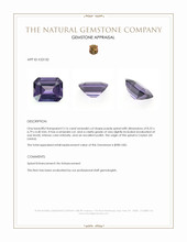 2.16 Ct. Purple Spinel from Ceylon (Sri Lanka) Appraisal