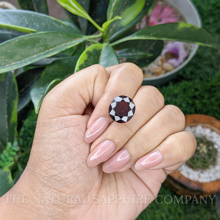 10.13 Ct. Purplish Red Garnet from Ceylon (Sri Lanka)