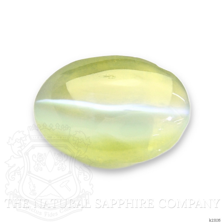 1.46 Ct. Greenish Yellow Cabochon Chrysoberyl from Ceylon (Sri Lanka)