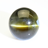 12.67 Ct. Brownish Green Cabochon Chrysoberyl from Ceylon (Sri Lanka) Video