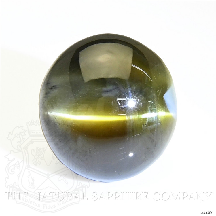 12.67 Ct. Brownish Green Cabochon Chrysoberyl from Ceylon (Sri Lanka)