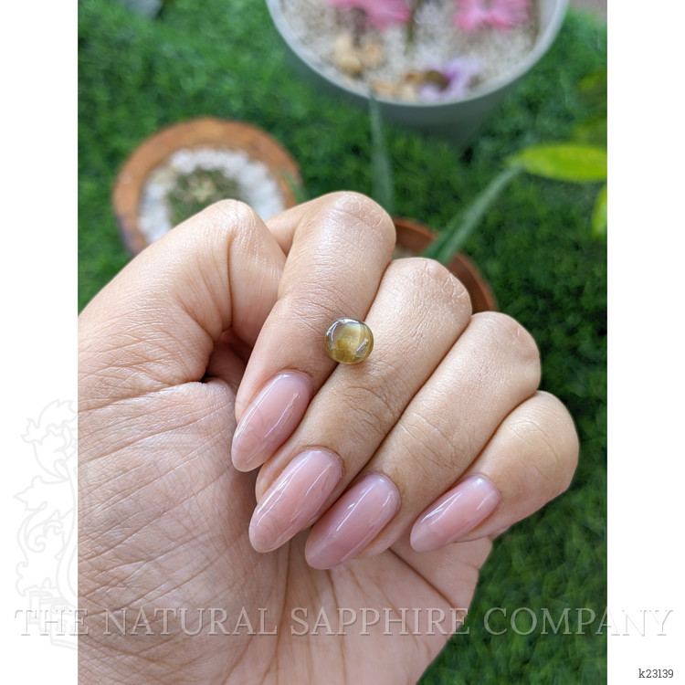 3.05 Ct. Brown Cabochon Chrysoberyl from Ceylon (Sri Lanka)