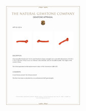 10.55 Ct. Coral Crystal from China Appraisal