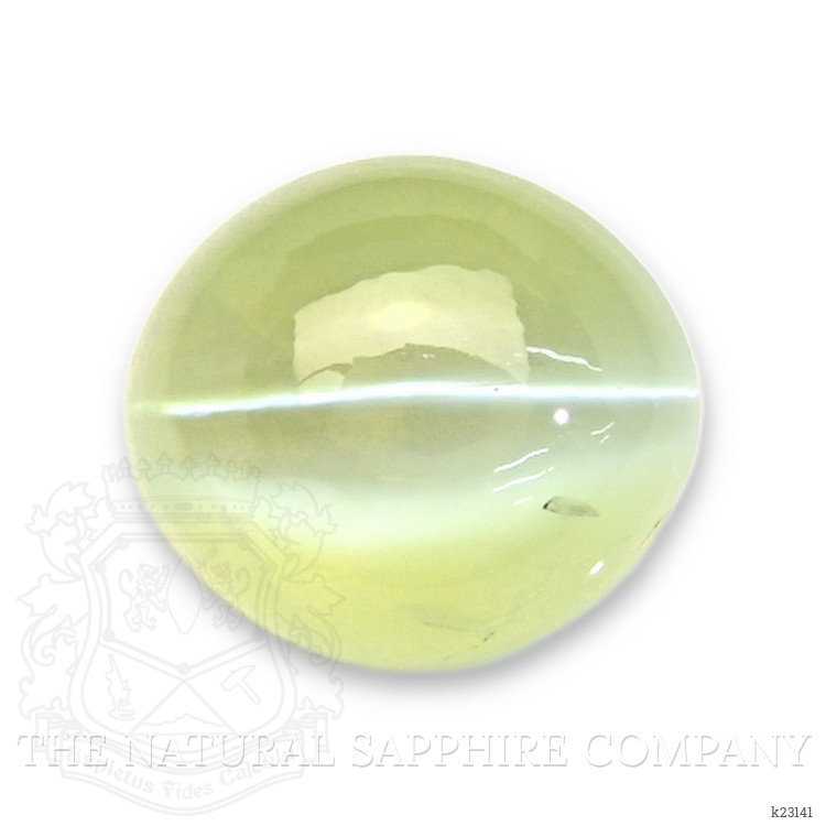 2.19 Ct. Greenish Yellow Cabochon Chrysoberyl from Ceylon (Sri Lanka)