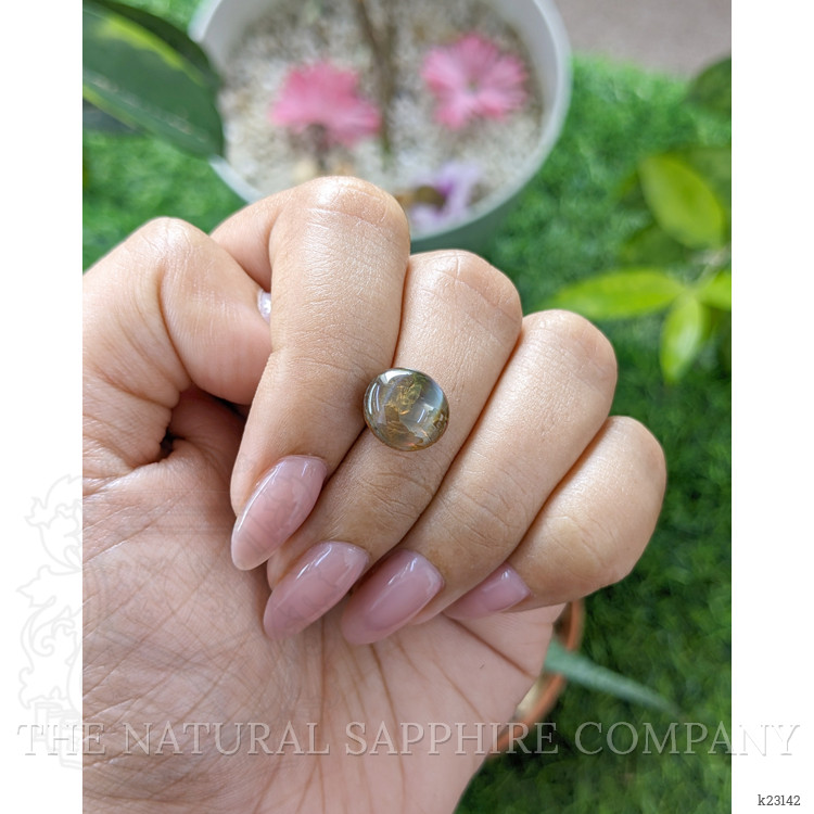 6.32 Ct. Brown Cabochon Chrysoberyl from Ceylon (Sri Lanka)