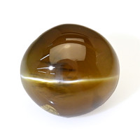 3.03 Ct. Greenish Brown Cabochon Chrysoberyl from Ceylon (Sri Lanka) Video