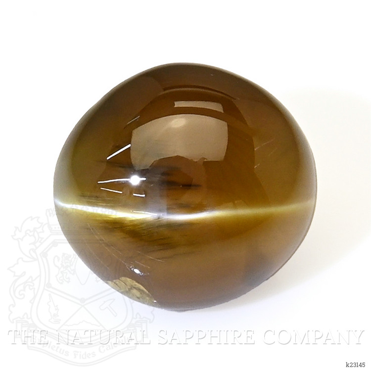 3.03 Ct. Greenish Brown Cabochon Chrysoberyl from Ceylon (Sri Lanka)