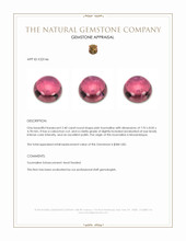 2.40 Ct. Pink Cabochon Tourmaline from Mozambique Appraisal