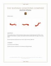 13.95 Ct. Coral from China Appraisal