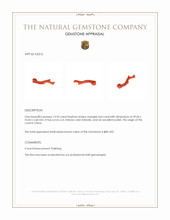 13.95 Ct. Coral Crystal from China Appraisal