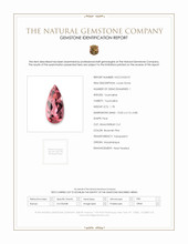 1.78 Ct. Brownish Pink Tourmaline from Mozambique Scan Report