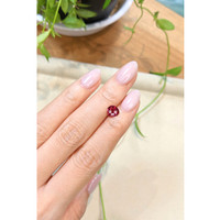 1.02 Ct. Pinkish Red Rubellite Tourmaline from Mozambique Life Style