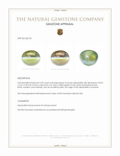 3.03 Ct. Cabochon Alexandrite from Tanzania Appraisal