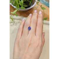 2.22 Ct. Violet Tanzanite from Tanzania Life Style