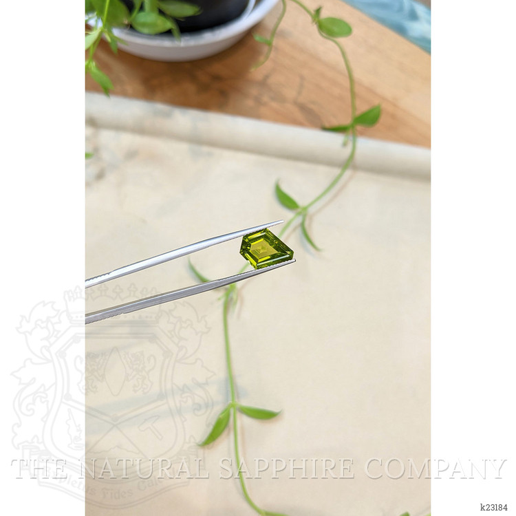 4.45 Ct. Yellowish Green Peridot from Burma (Myanmar)