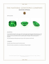 1.86 Ct. Tsavorite Garnet from Tanzania Appraisal