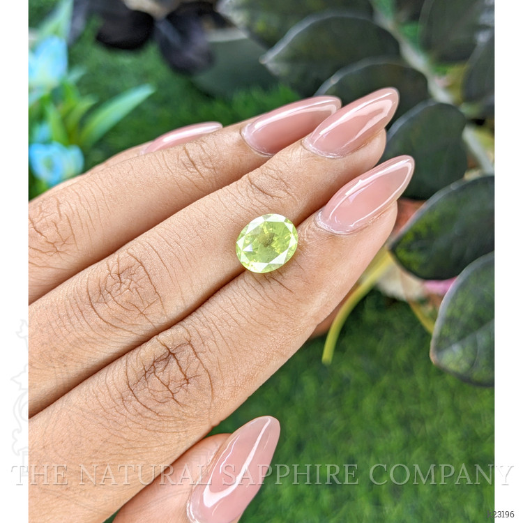 3.64 Ct. Green Chrysoberyl from Ceylon (Sri Lanka)