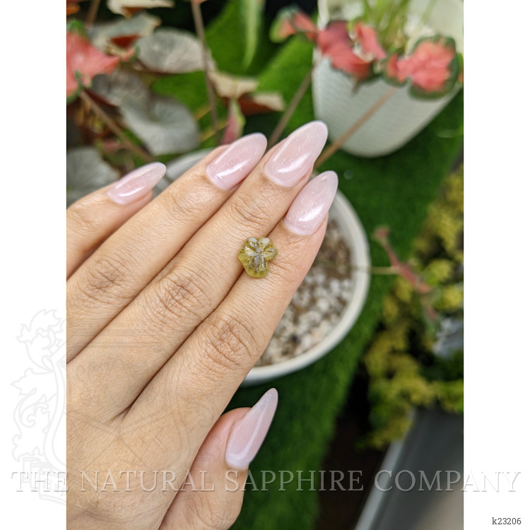 4.14 Ct. Yellowish Green Chrysoberyl from Ceylon (Sri Lanka)