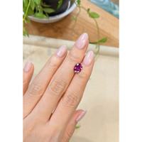 2.10 Ct. Pinkish Purple Rhodolite Garnet from Tanzania Life Style