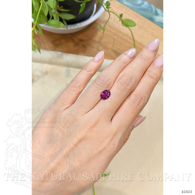 2.10 Ct. Pinkish Purple Rhodolite Garnet from Tanzania