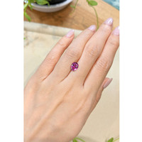 1.70 Ct. Purplish Pink Rhodolite Garnet from Tanzania Life Style